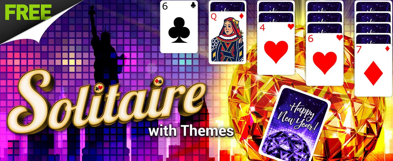 Solitaire with Themes - New Year's Themes! - image